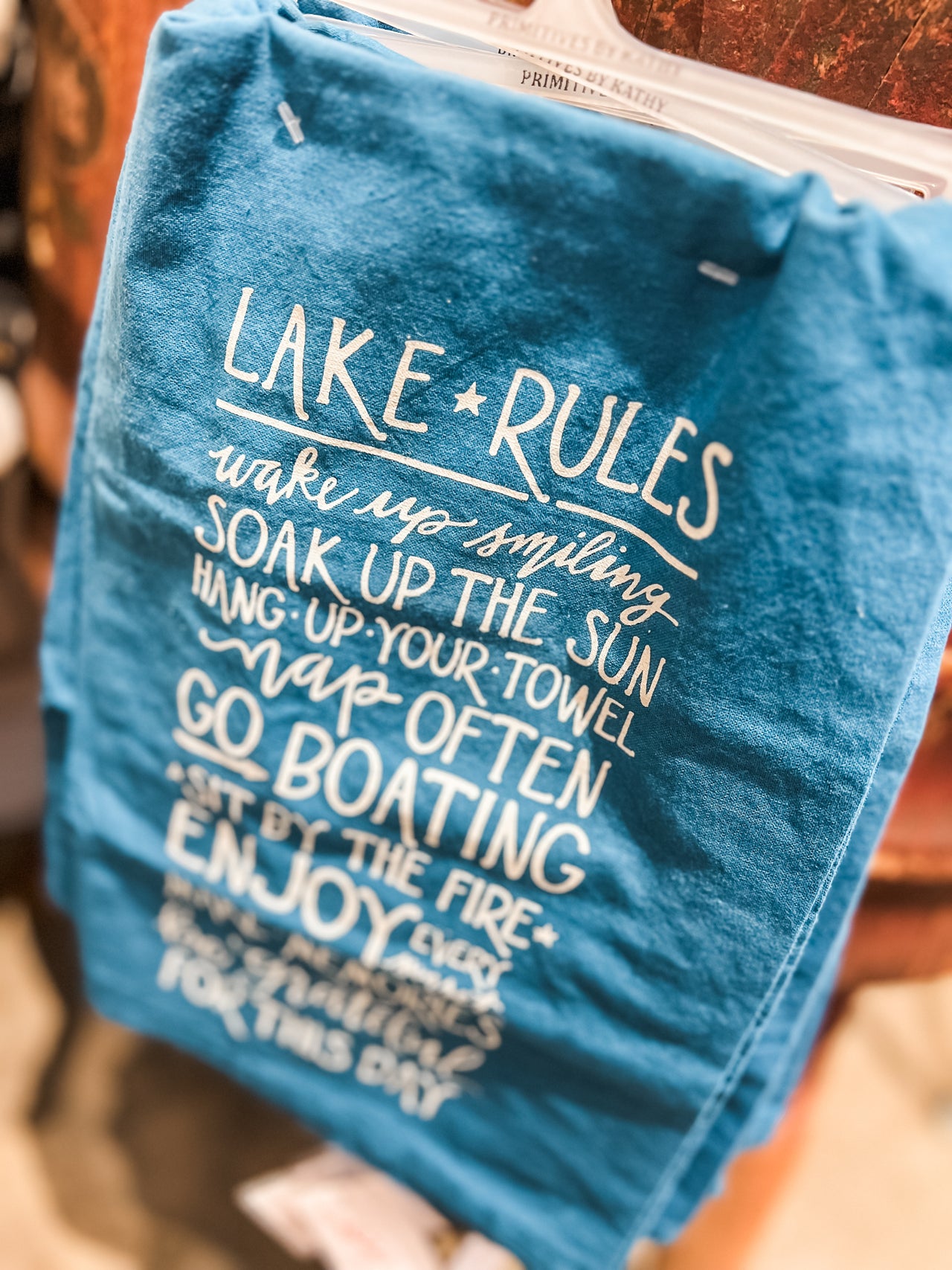 Lake Rules Kitchen Towel