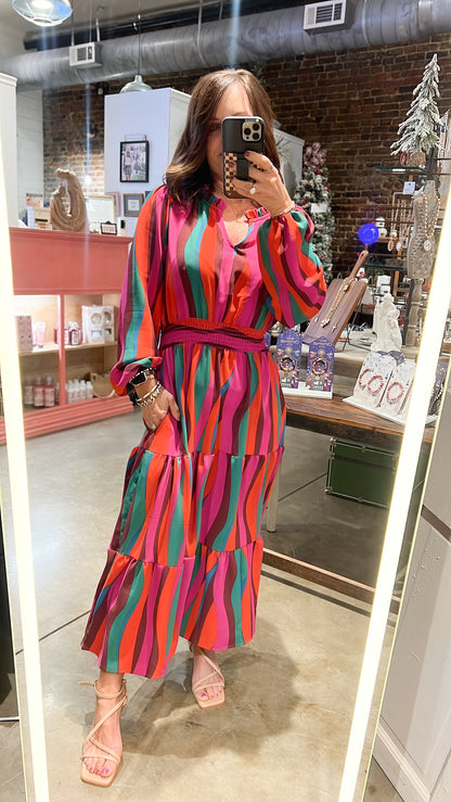 Maxi Woven Dress w/Side Pockets