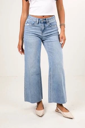 The Olivia Cop Wide Leg Jeans