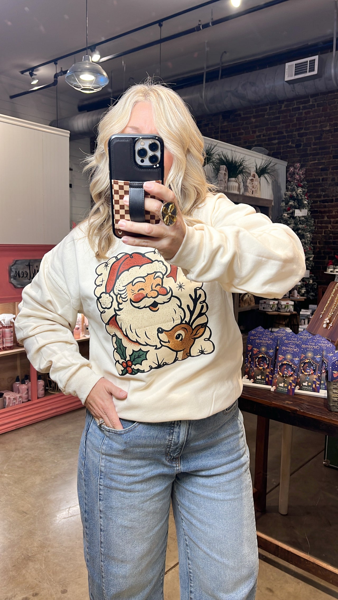 Vintage Santa Sweatshirt