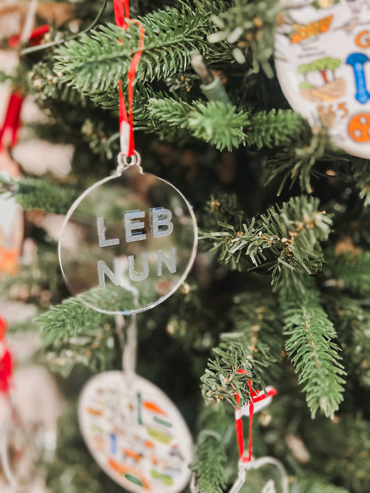 Acrylic LEBNUN Ornament