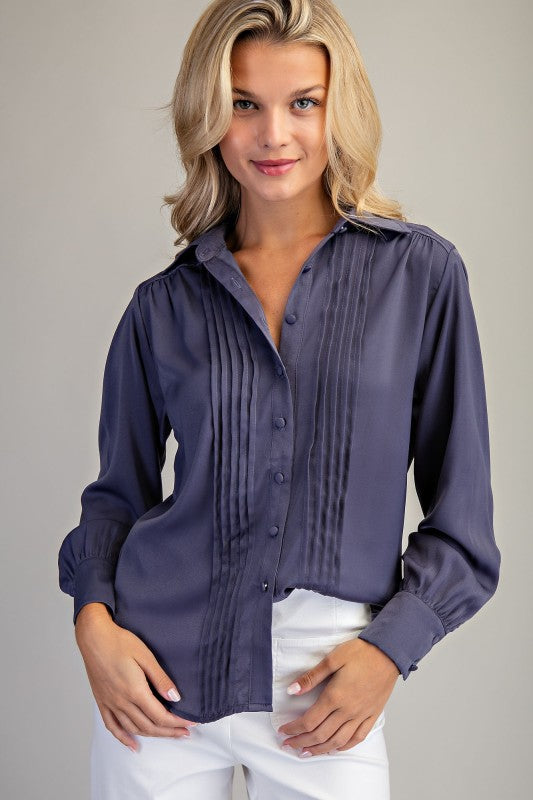 Pleated Detail Blouse