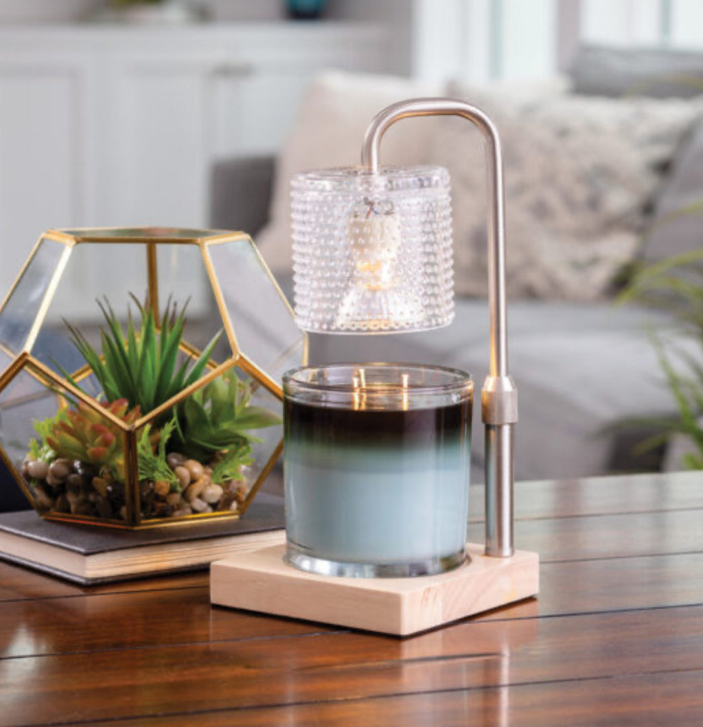 Hobnail Candle Warmer Silver