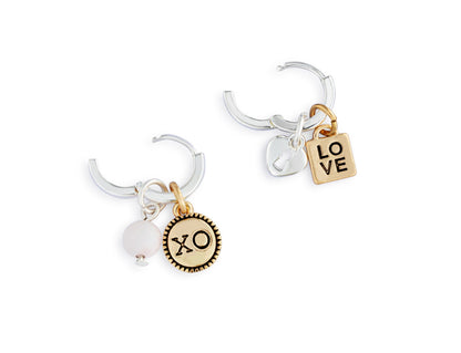 Love Charm Earring Set