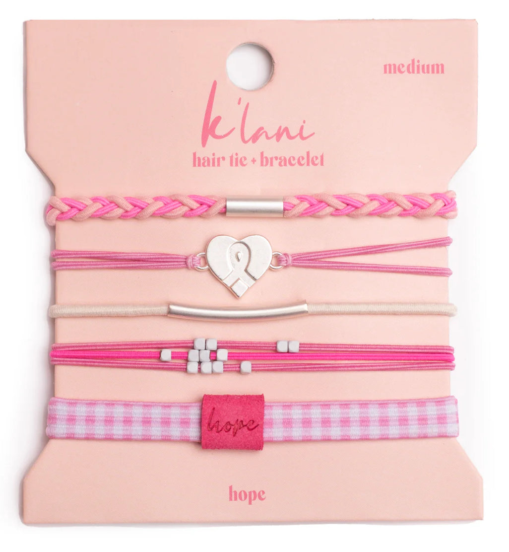 Hope Breast Cancer Awareness Hair Ties
