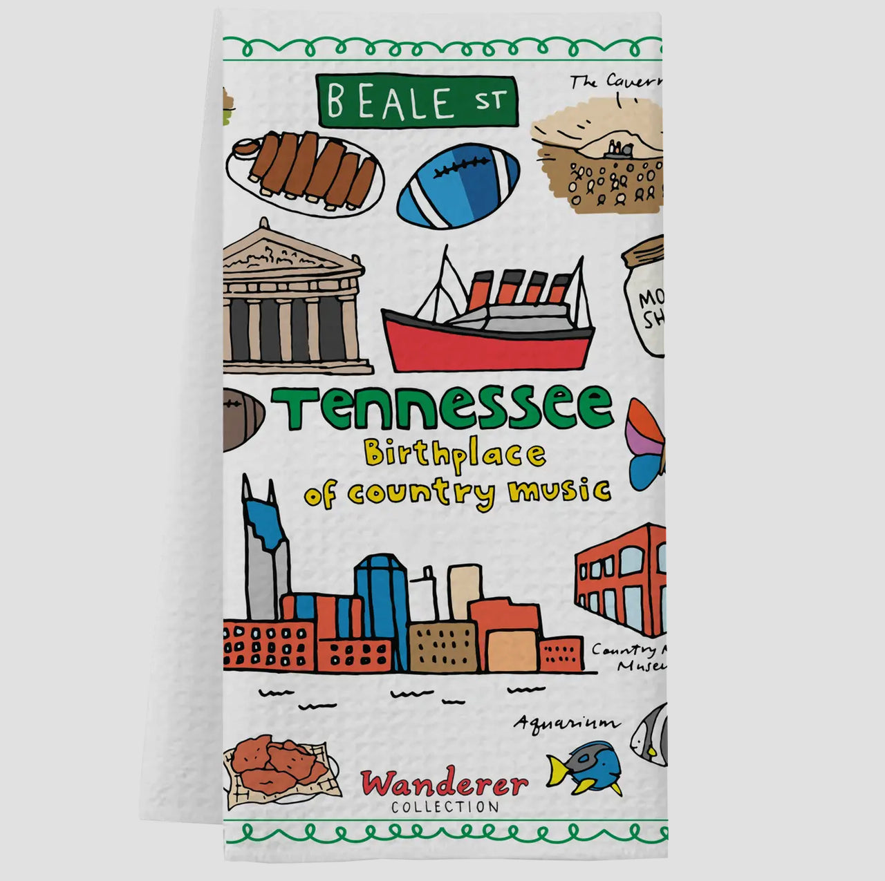 Tennessee Waffle Dish Towel