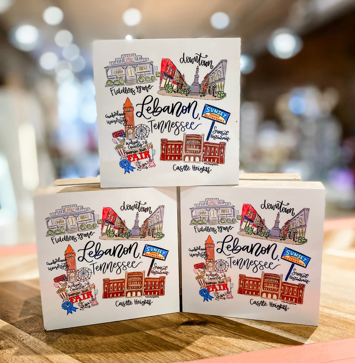 Lebanon TN 4"x4" Block