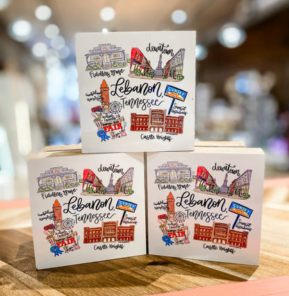 Lebanon TN 4"x4" Block