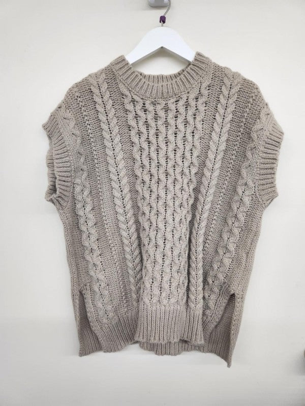 Cable Knit Vest