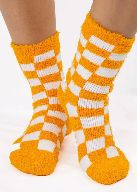 Women's Checkeredboard  Snuggle Socks