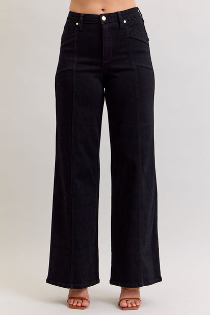 JB High Waist Retro Wide Leg Jeans