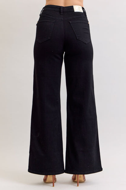 JB High Waist Retro Wide Leg Jeans