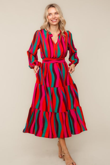 Maxi Woven Dress w/Side Pockets