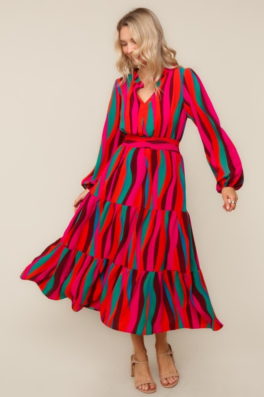 Maxi Woven Dress w/Side Pockets
