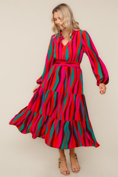 Maxi Woven Dress w/Side Pockets