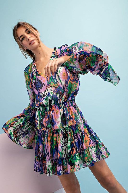 Royal Bell Sleeve Midi