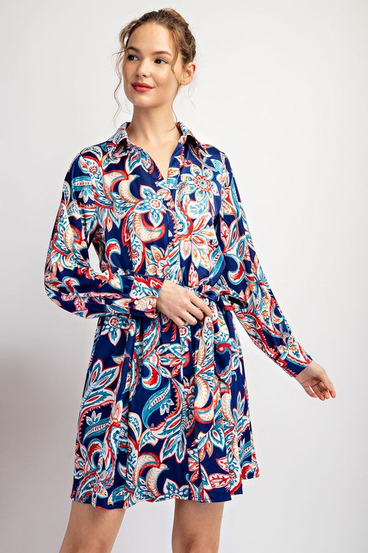 Tie Waist Mini Dress