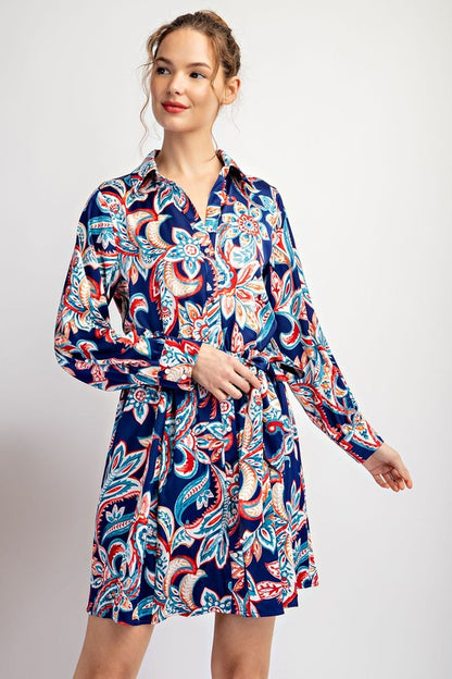 Tie Waist Mini Dress