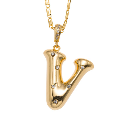 Bubbly! Initial Necklace