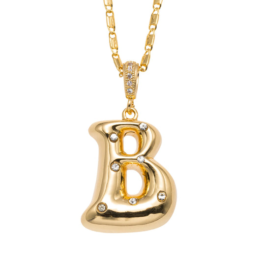 Bubbly! Initial Necklace