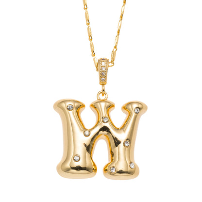 Bubbly! Initial Necklace