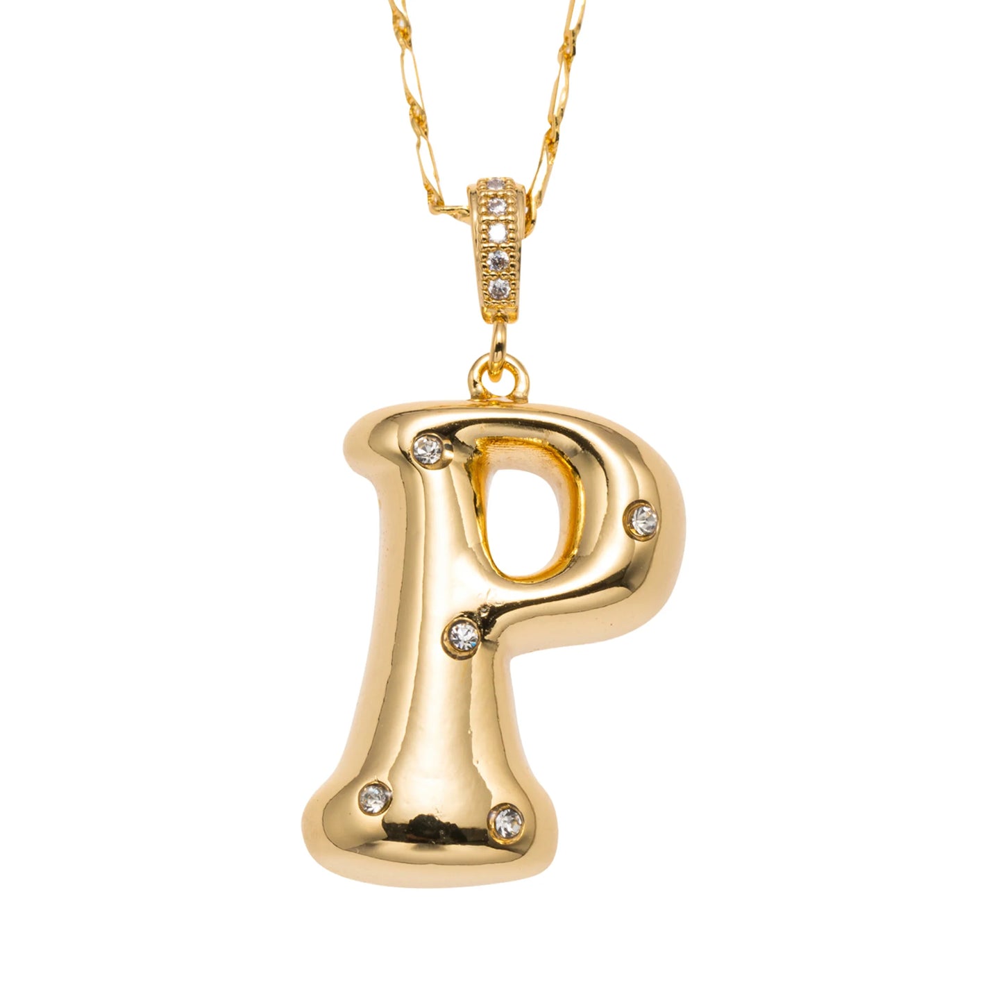 Bubbly! Initial Necklace
