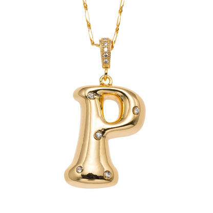 Bubbly! Initial Necklace
