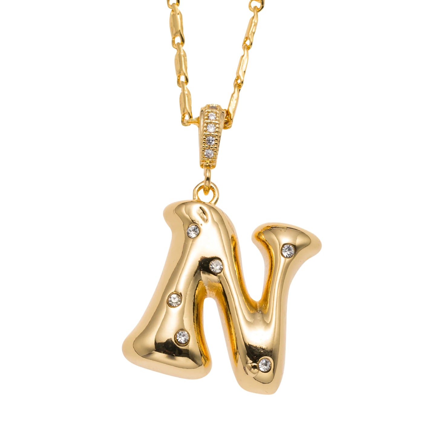 Bubbly! Initial Necklace