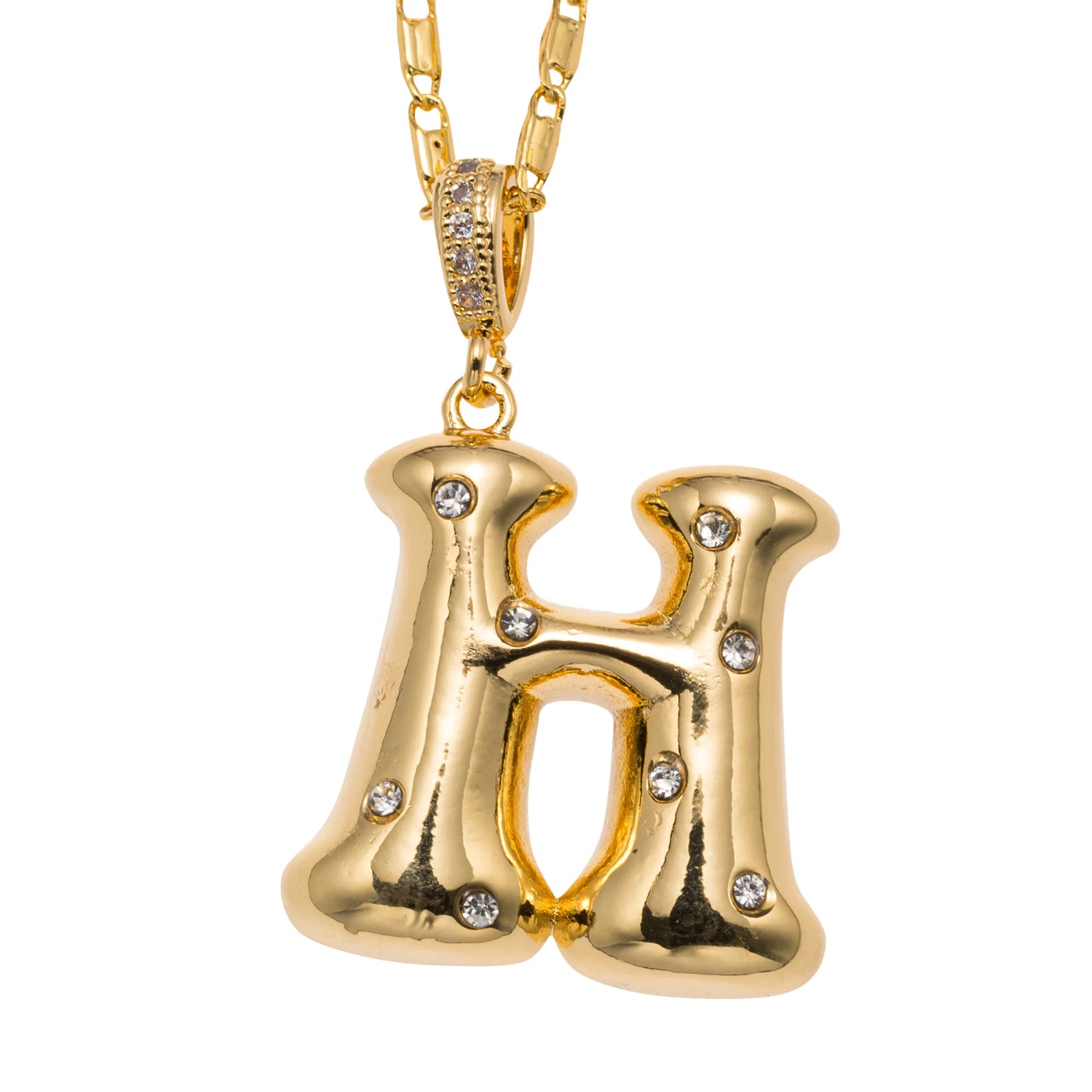 Bubbly! Initial Necklace