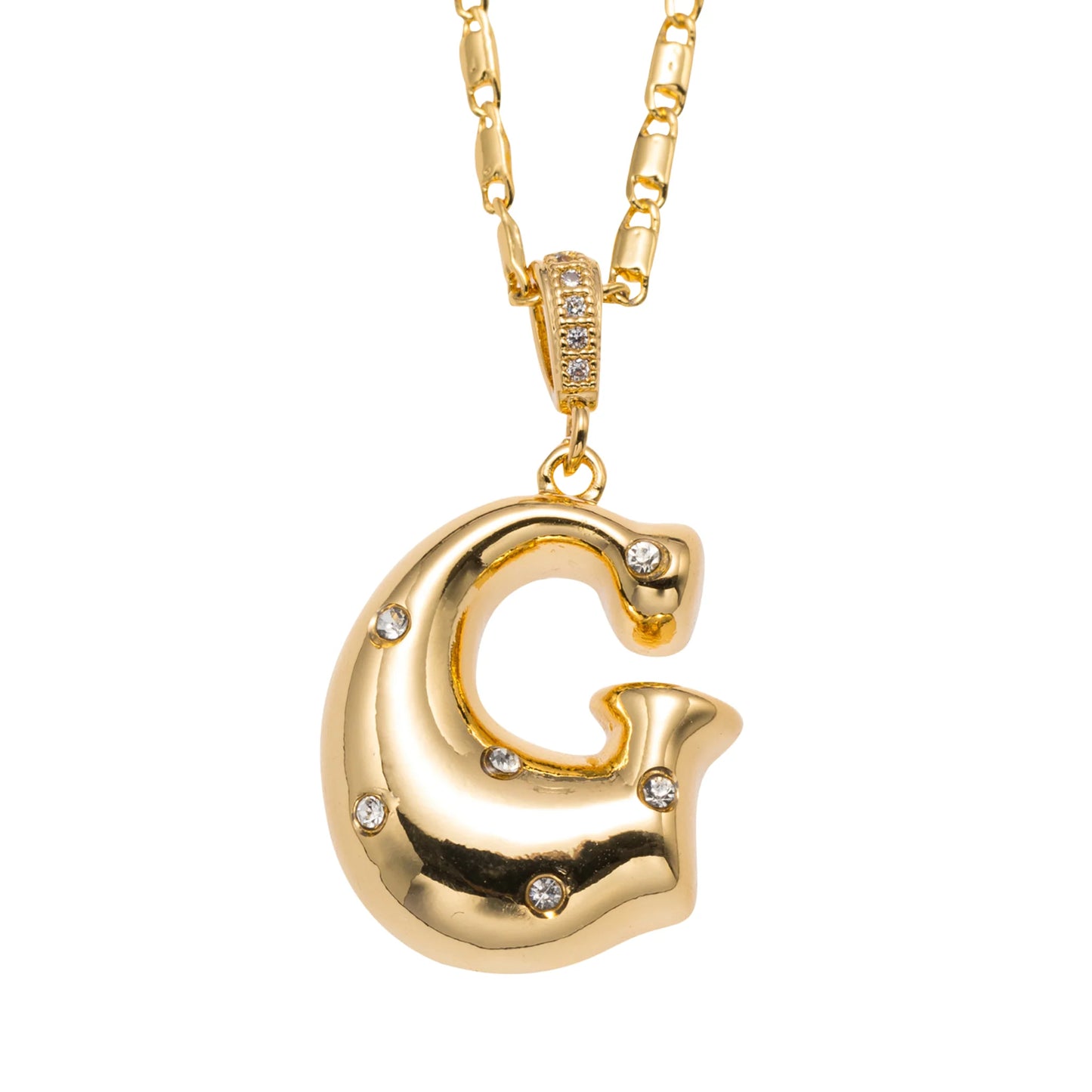 Bubbly! Initial Necklace