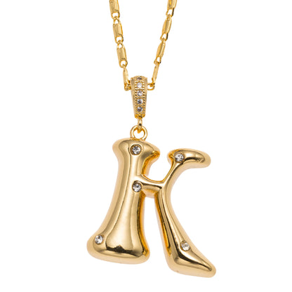 Bubbly! Initial Necklace