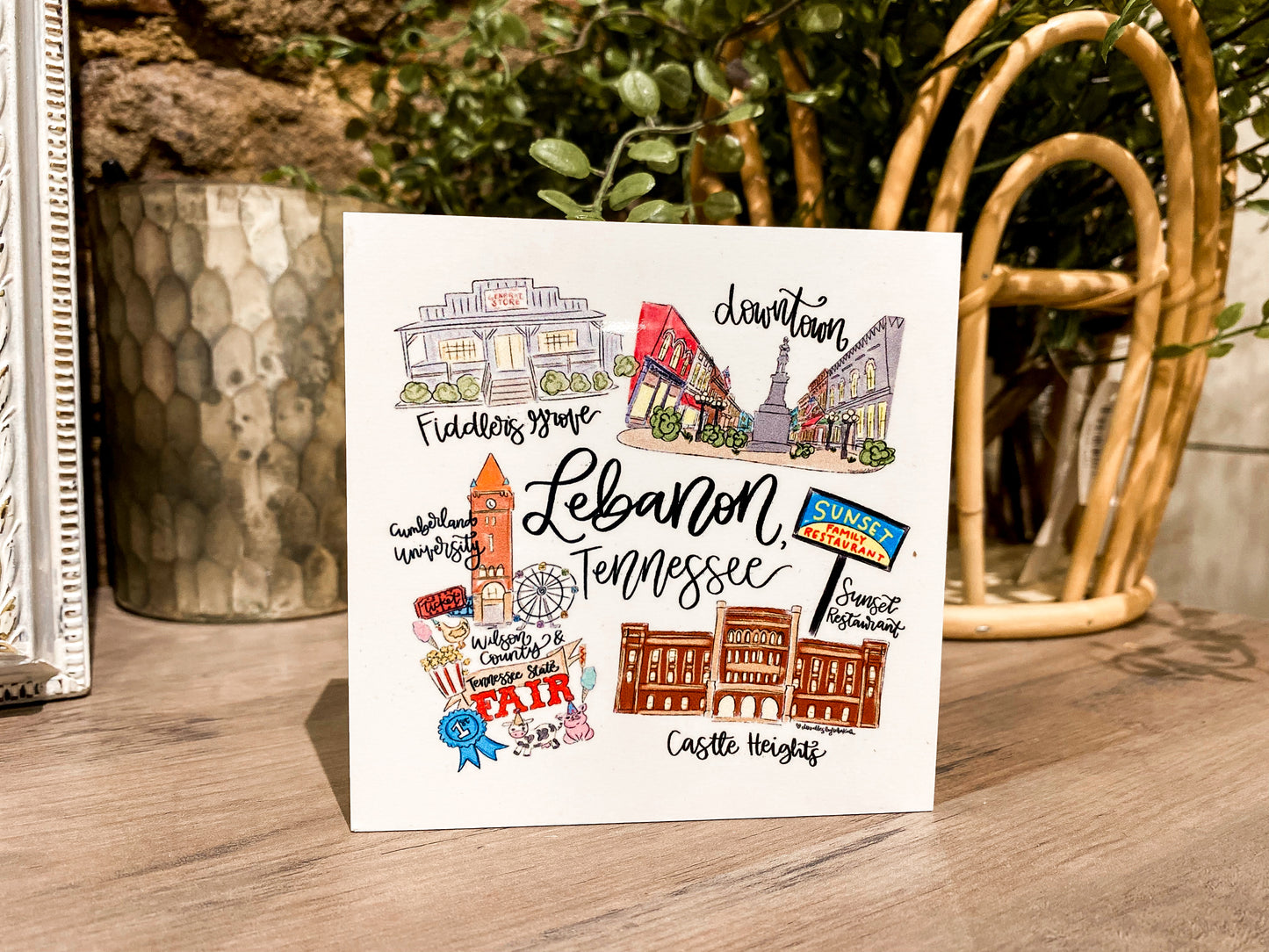 Lebanon TN 4"x4" Block