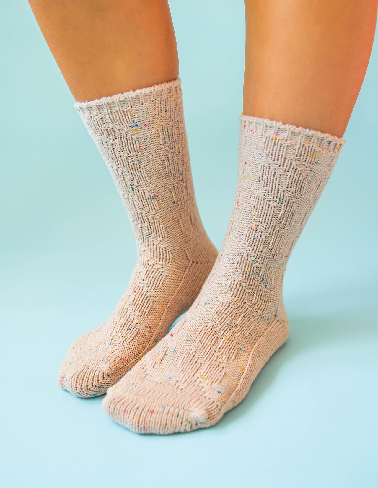 Ragg Cable Crew Oatmeal Confetti