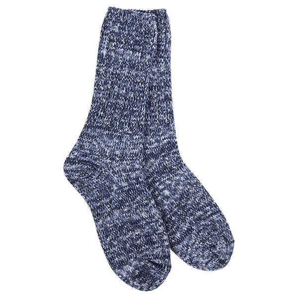 Ragg Cable Crew Denim Confetti