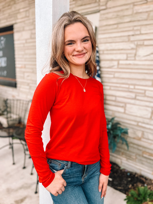 Cotton Crew LS T-Shirt