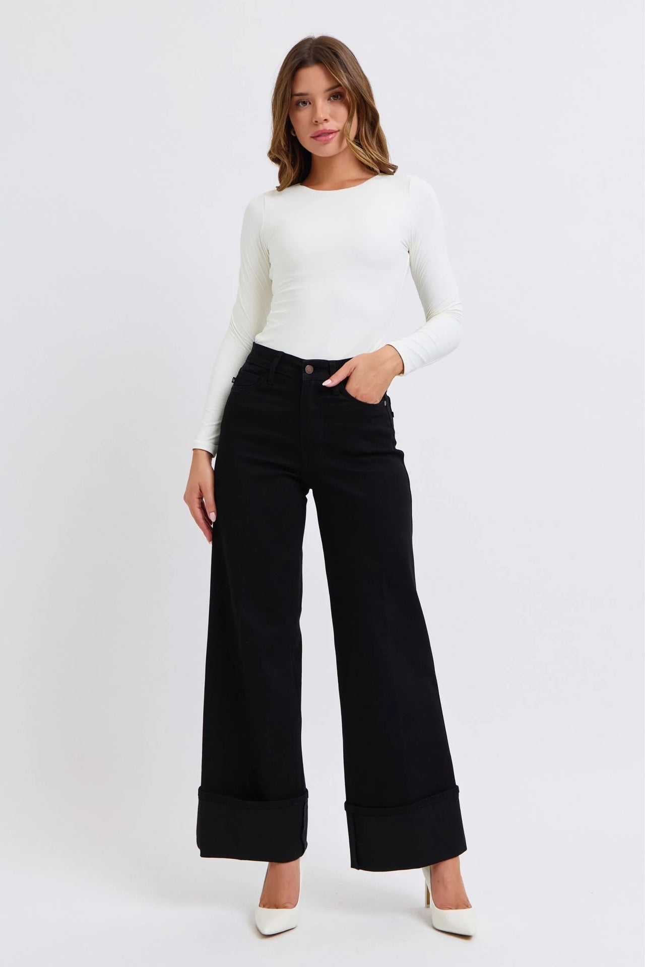 HW Retro Wide Leg w/Cuff