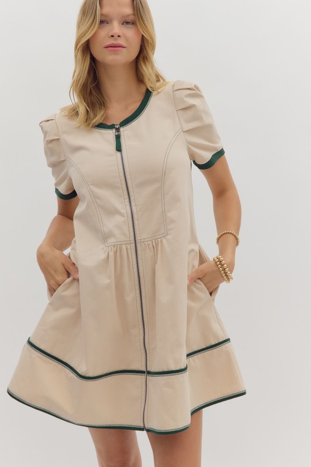 Stitched Mini Dress