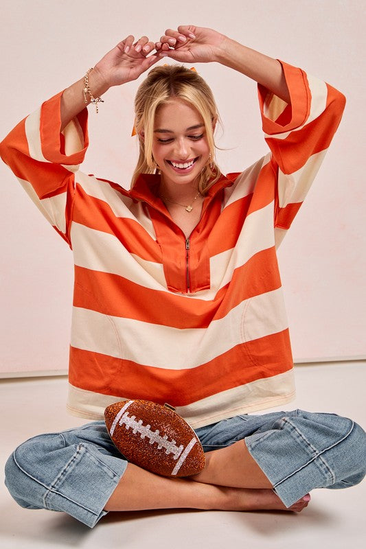 Vols Striped Gameday Top