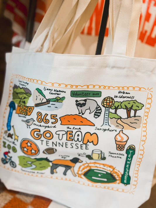 Go Team Tennessee Tote Bag