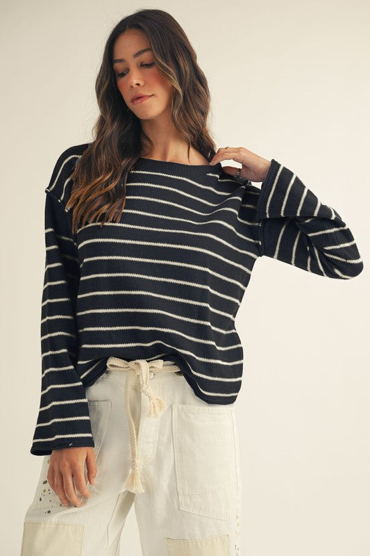 Soft Stripes Relaxed Sweater