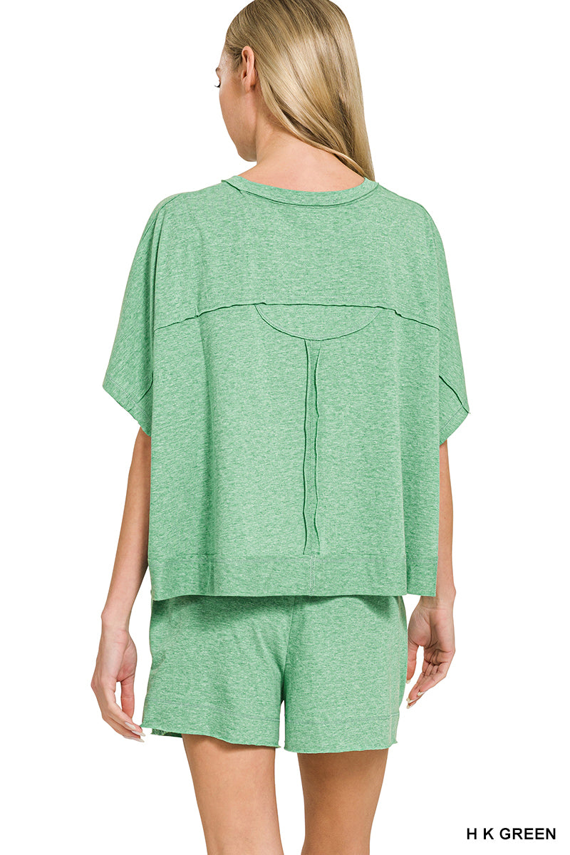 Exposed Seam Box Shorts Set