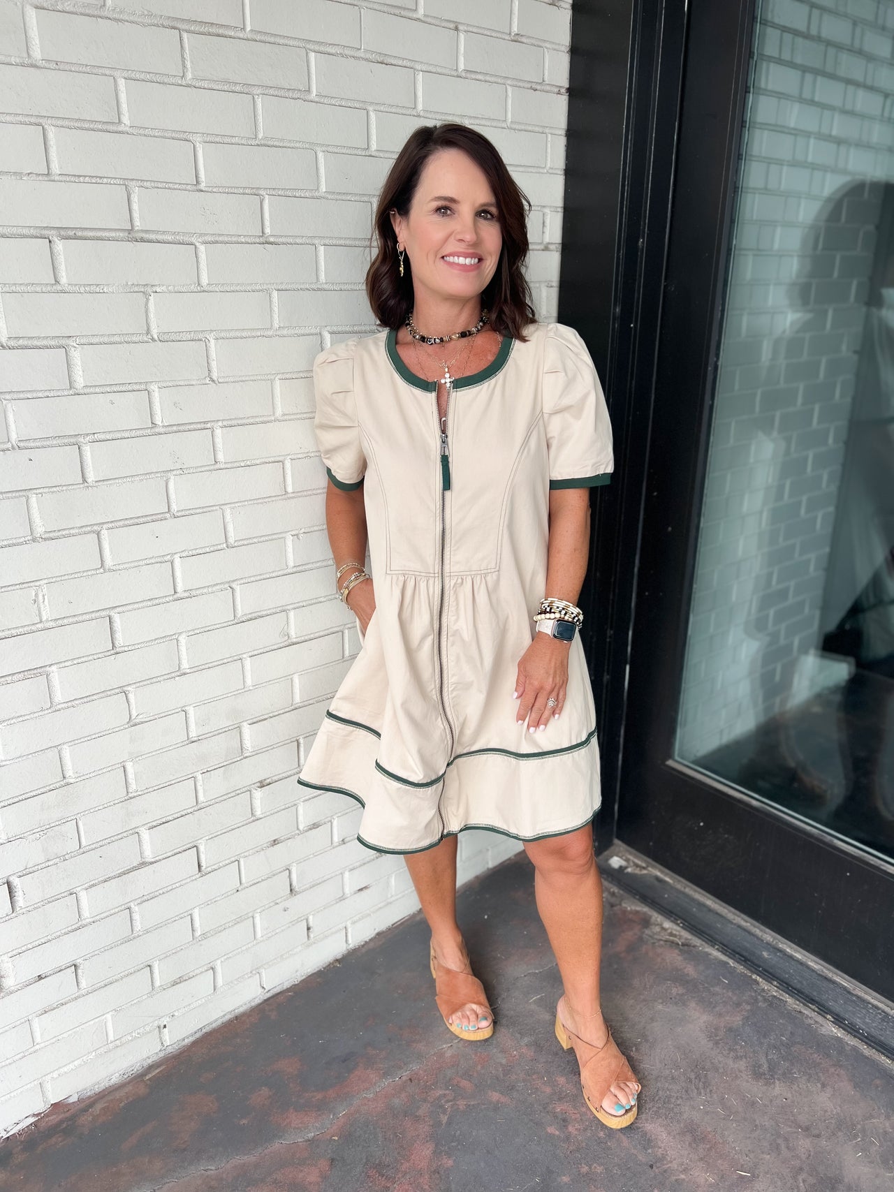 Stitched Mini Dress