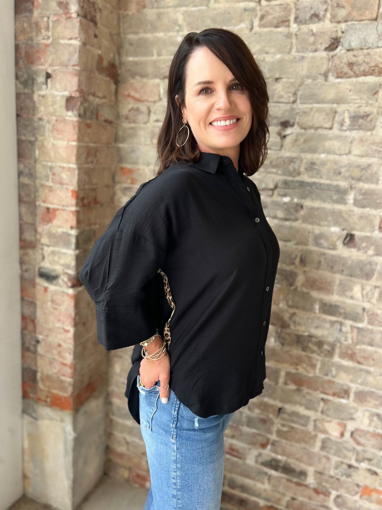 Leopard Detail Top