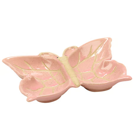 Pink Butterfly Trinket Tray
