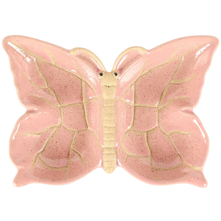 Pink Butterfly Trinket Tray