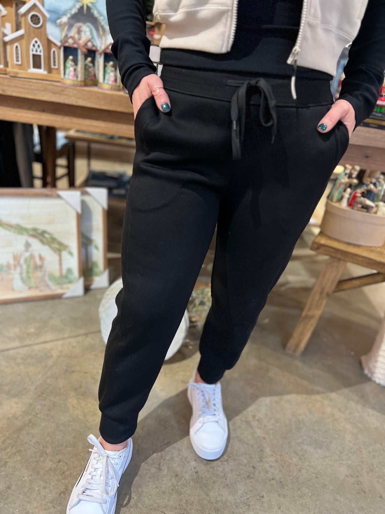 Sporty Chic Cropped Joggers