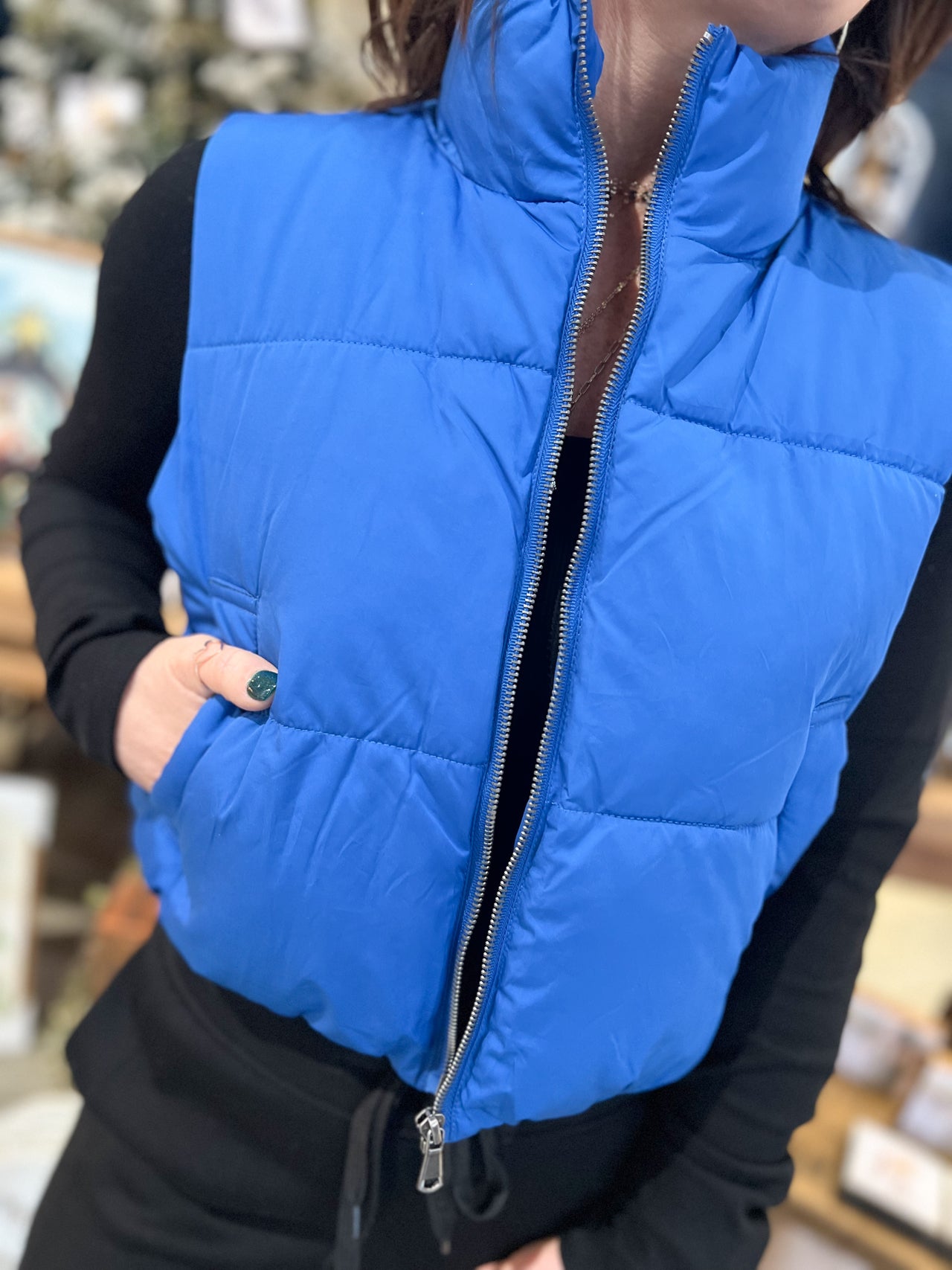 Cobalt Puffer Vest