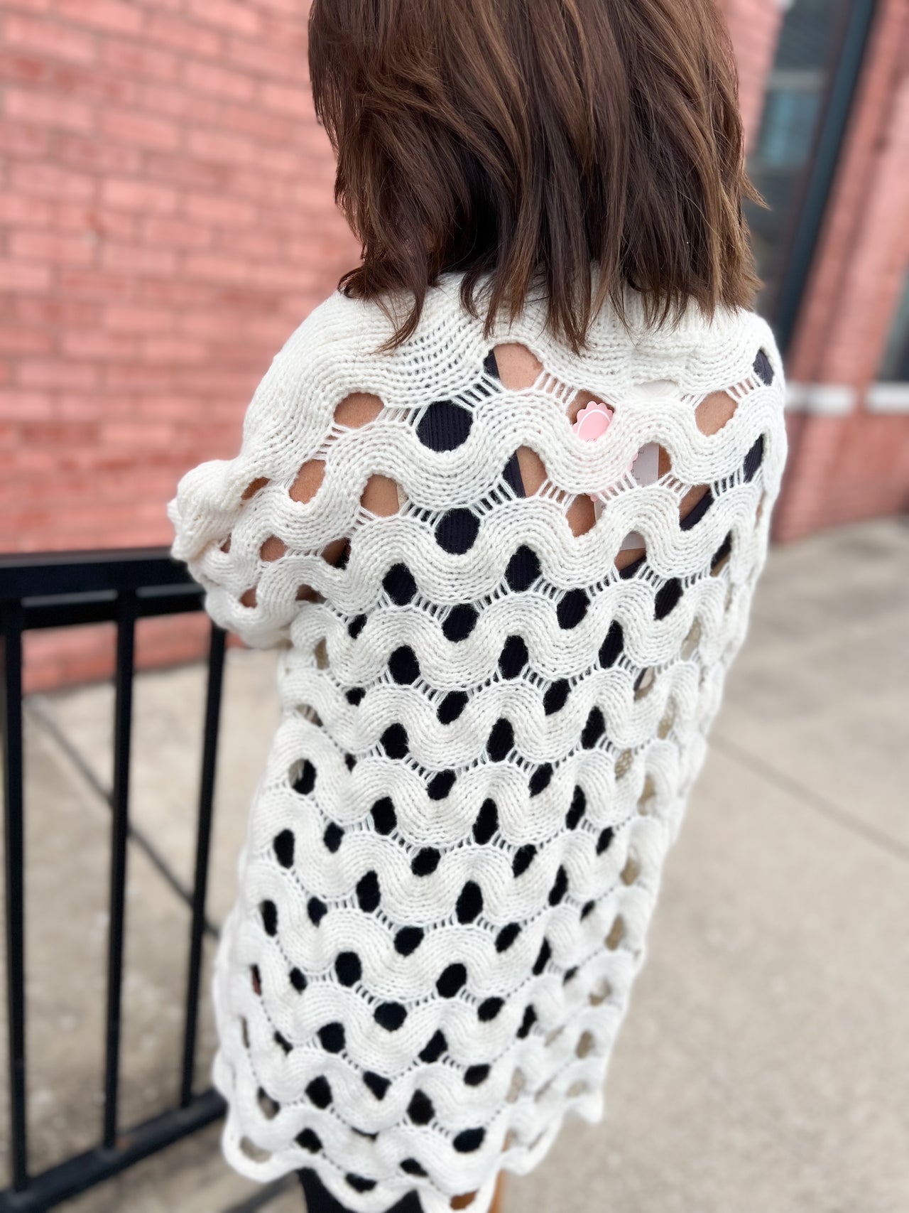 Luxe Ivory Hole Sweater