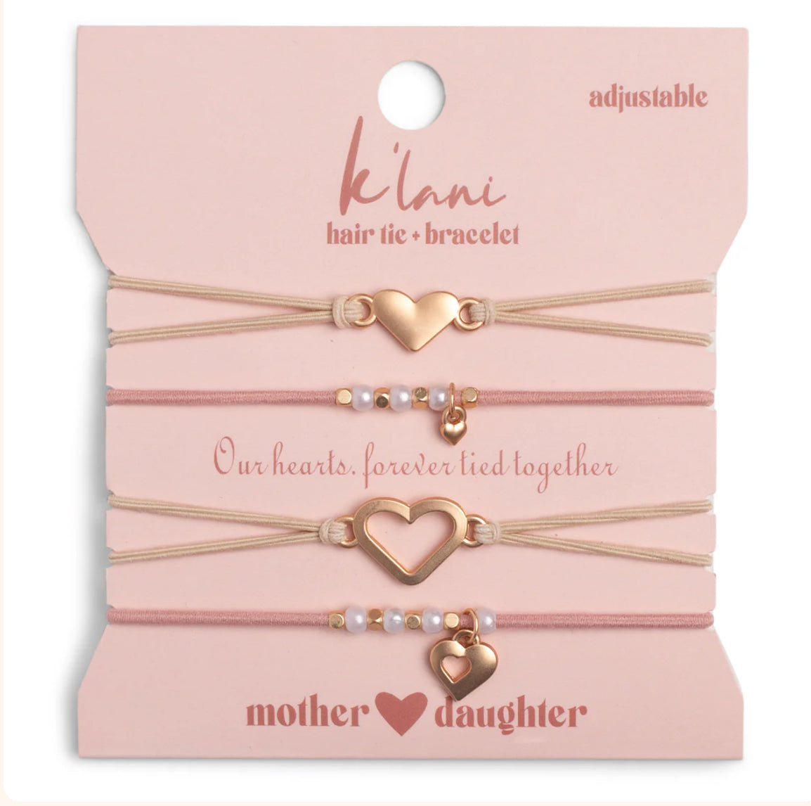 Mother/Daughter Hair Tie Bracelets