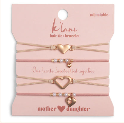 Mother/Daughter Hair Tie Bracelets